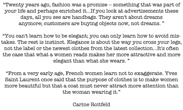 This Is Glamorous | Thought for the day : Carine Roitfeld