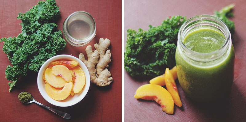 Health Matters | Recipe : Peach Ginger Kale Protein Smoothie