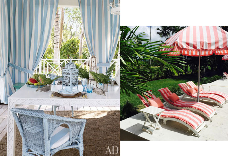 Design Inspiration: Outdoor Decorating with Stripes