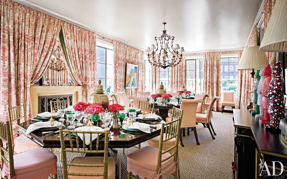 Light & Color in the penthouse by Mario Buatta, New York