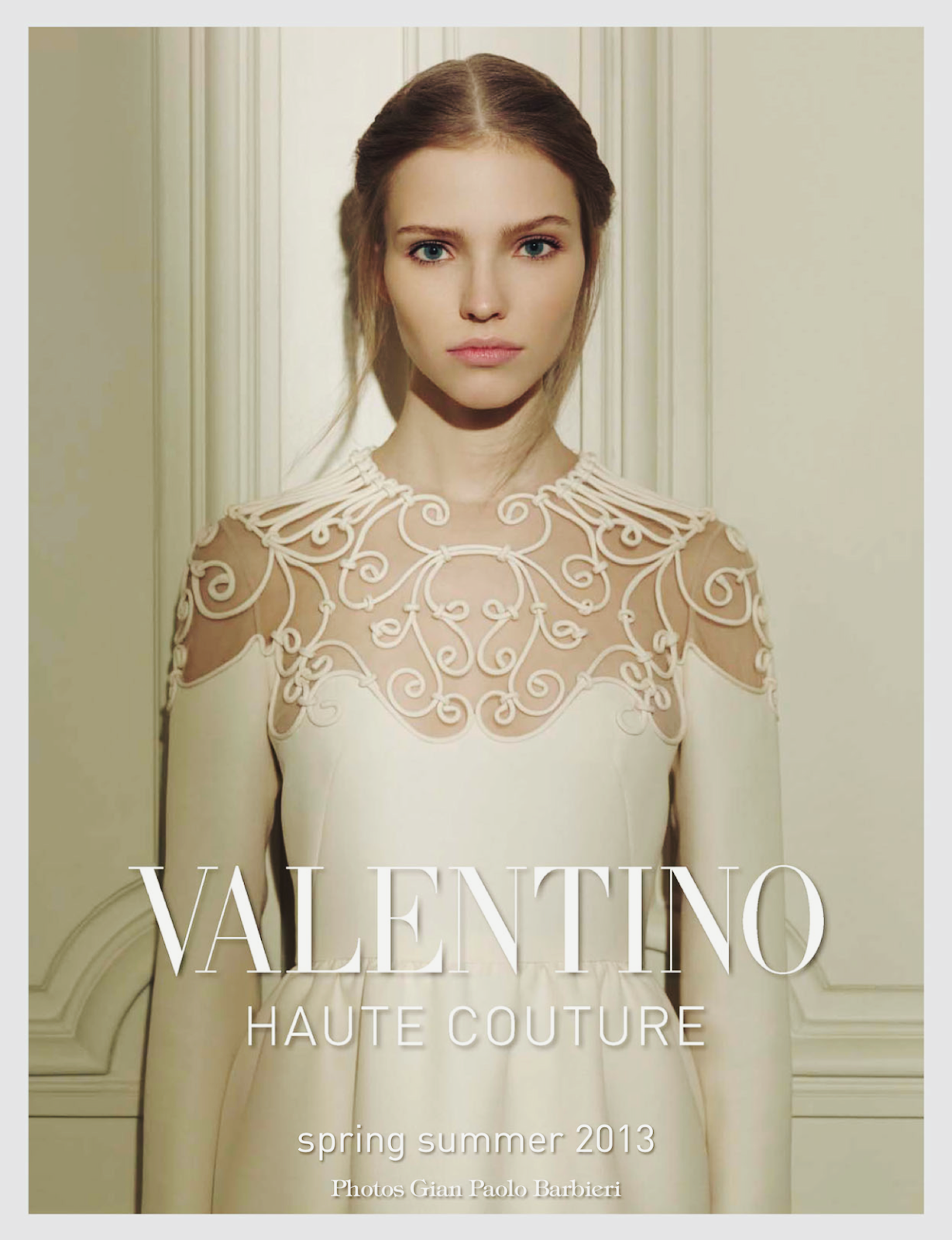 Fashion Redux: Valentino Haute Couture S/S 13: Sasha Luss by Gian Paolo Barbieri for Vogue Italia March 2013