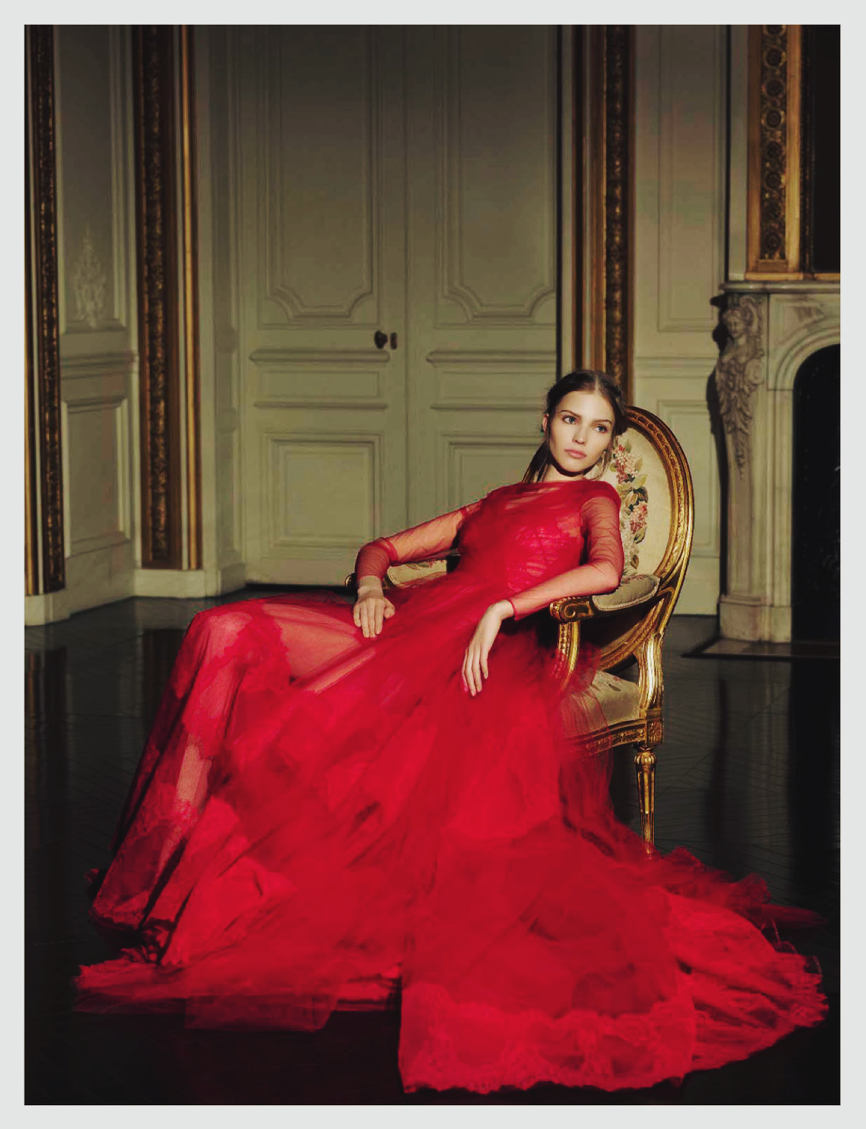 Fashion Redux: Valentino Haute Couture S/S 13: Sasha Luss by Gian Paolo Barbieri for Vogue Italia March 2013