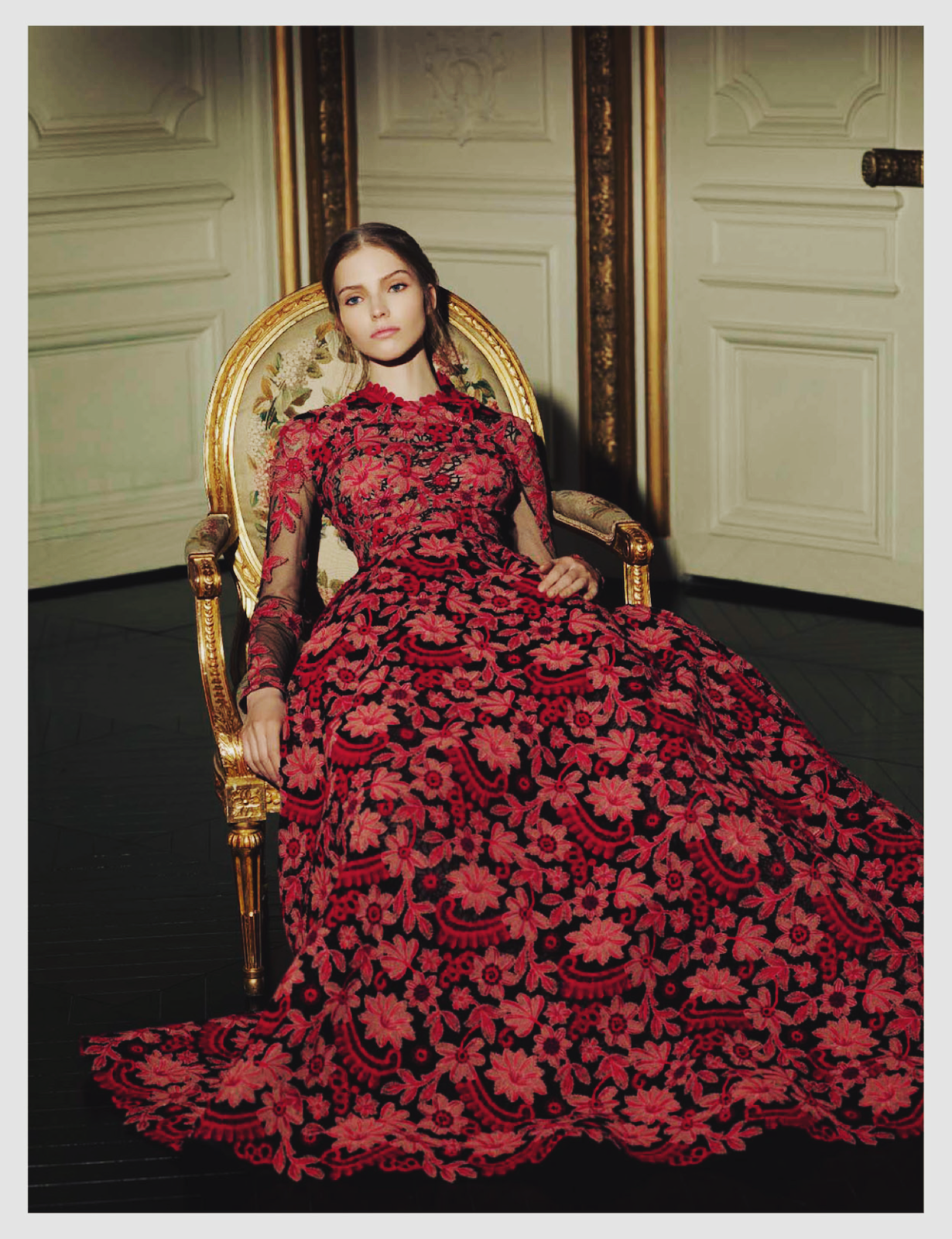 Fashion Redux: Valentino Haute Couture S/S 13: Sasha Luss by Gian Paolo Barbieri for Vogue Italia March 2013