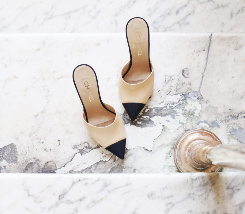 Style Inspiration: Two-Tone Slingback Pumps