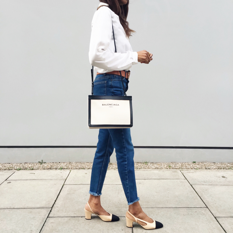  Style Inspiration: Two-Tone Slingback Pumps