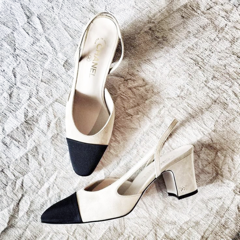 Style Inspiration: Two-Tone Slingback Pumps