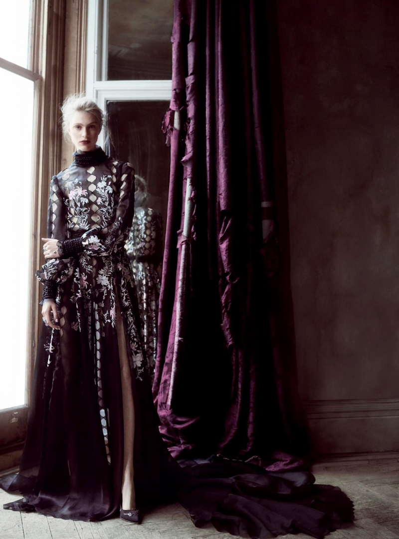 Editorial: Hedvig Palm by Regan Cameron for Harper's Bazaar UK December 2016