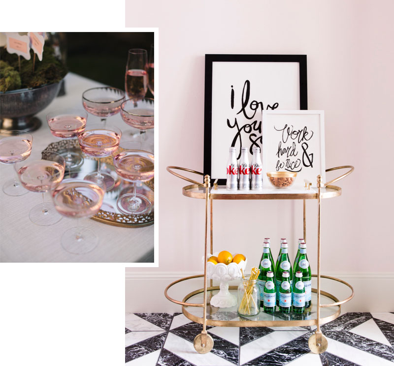 Holiday Inspiration | Christmas Cocktails & Glamorous Bar Carts