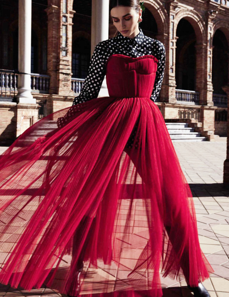 Editorial: Andreea Diaconu by Miguel Reveriego for Vogue Spain March 2017