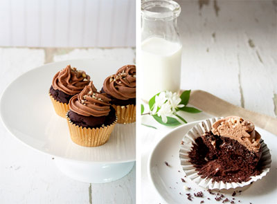 {table for two: ferrero rocher cupcakes}