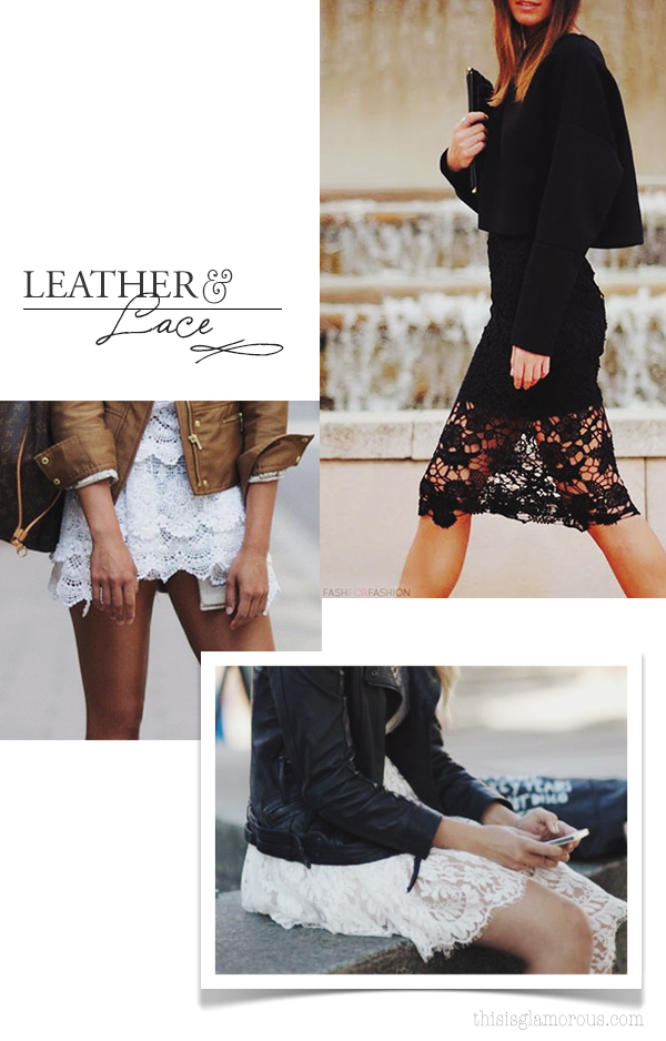 {style inspiration | rock & refined : of leather & lace}
