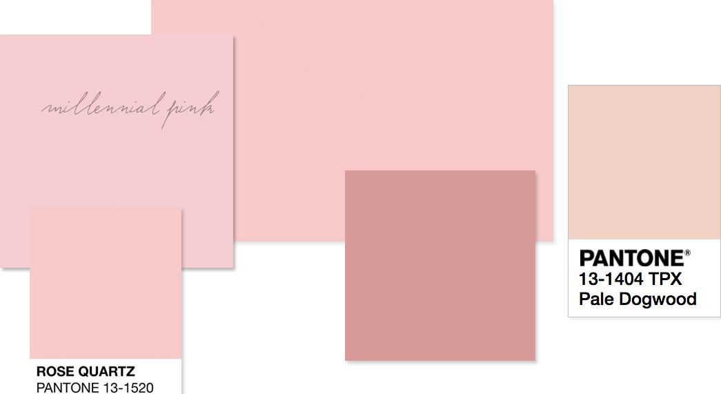 Colour Inspiration: Rose Quartz, Millennial Pink, Tumblr Pink & Pale Dogwood